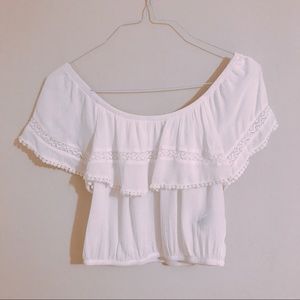 Feminine off shoulder top